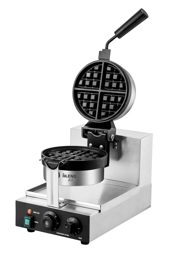 Commercial Round Rotary Belgian Waffle Maker 1500W