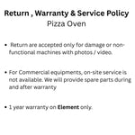 Commercial Electric Pizza Oven 2000W 16x16 Steel