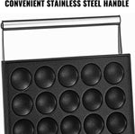 Mini Pancake Maker 25 Pcs with Lid Stainless Steel